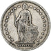 Suiza, Franc, 1910, Bern, Plata, BC+, KM:24