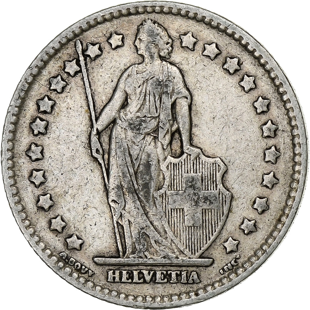 Schweiz, Franc, 1910, Bern, Silber, S+, KM:24