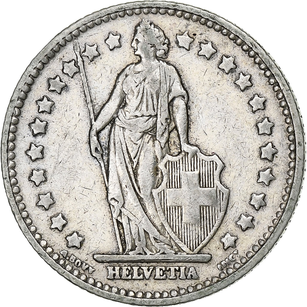 Coin, Switzerland, Franc, 1936, Bern, EF(40-45), Silver, KM:24