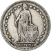 Suiza, Franc, 1937, Bern, Plata, BC+, KM:24
