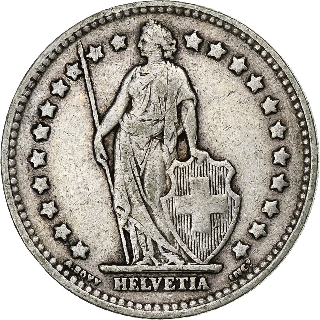 Switzerland, Franc, 1937, Bern, Silver, VF(30-35), KM:24