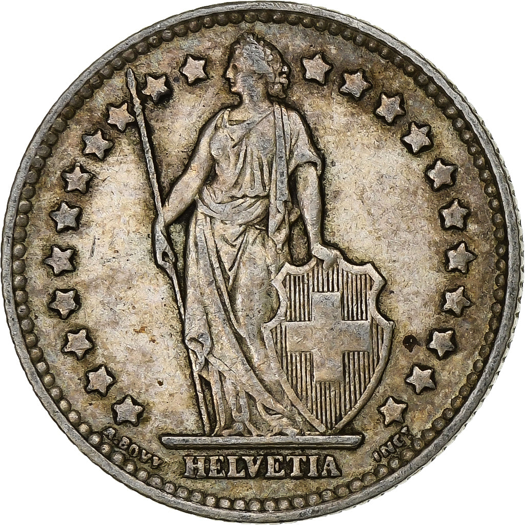 Szwajcaria, Franc, 1939, Srebro, EF(40-45), KM:24