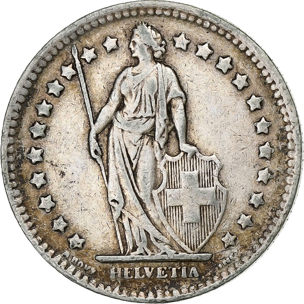Schweiz, Franc, 1944, Bern, Silber, S+, KM:24