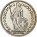 Suiza, Franc, 1945, Bern, Plata, BC+, KM:24