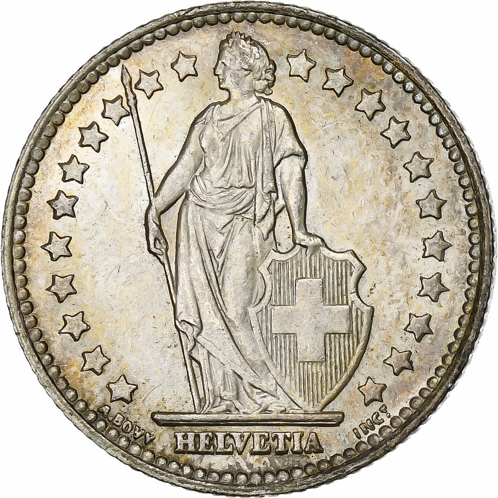 Suiza, Franc, 1952, Bern, Plata, EBC, KM:24