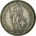 Svizzera, Franc, 1957, Argento, BB, KM:24