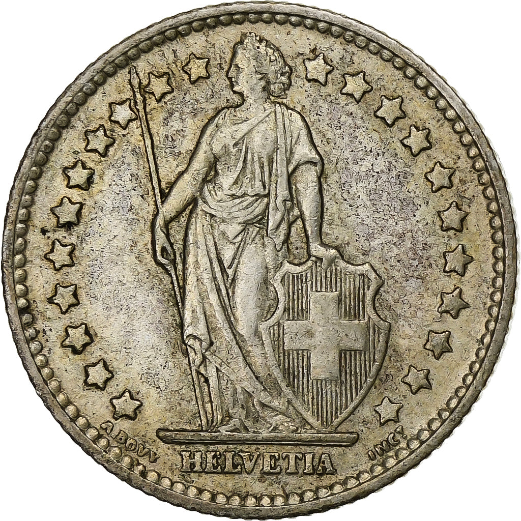 Suiza, Franc, 1959, Bern, Plata, MBC+, KM:24