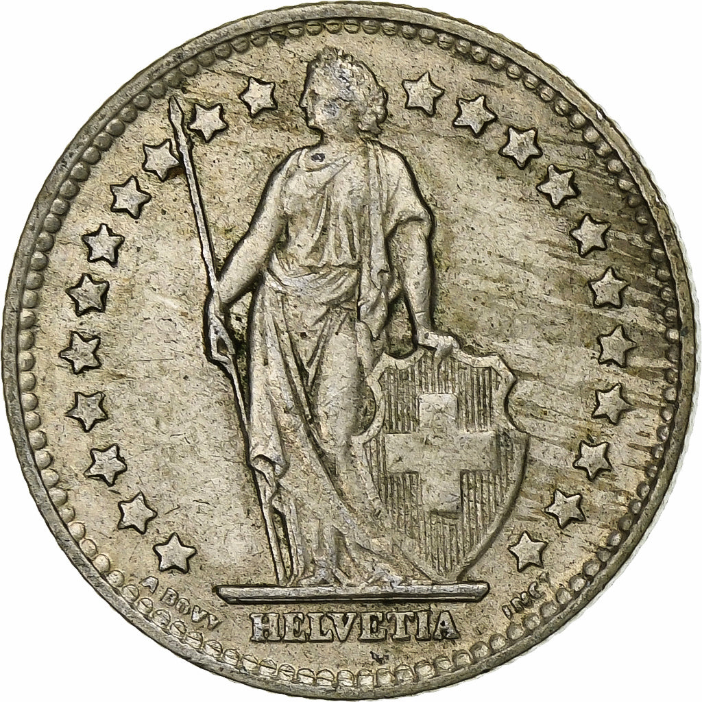 Svizzera, Franc, 1960, Bern, Argento, BB, KM:24