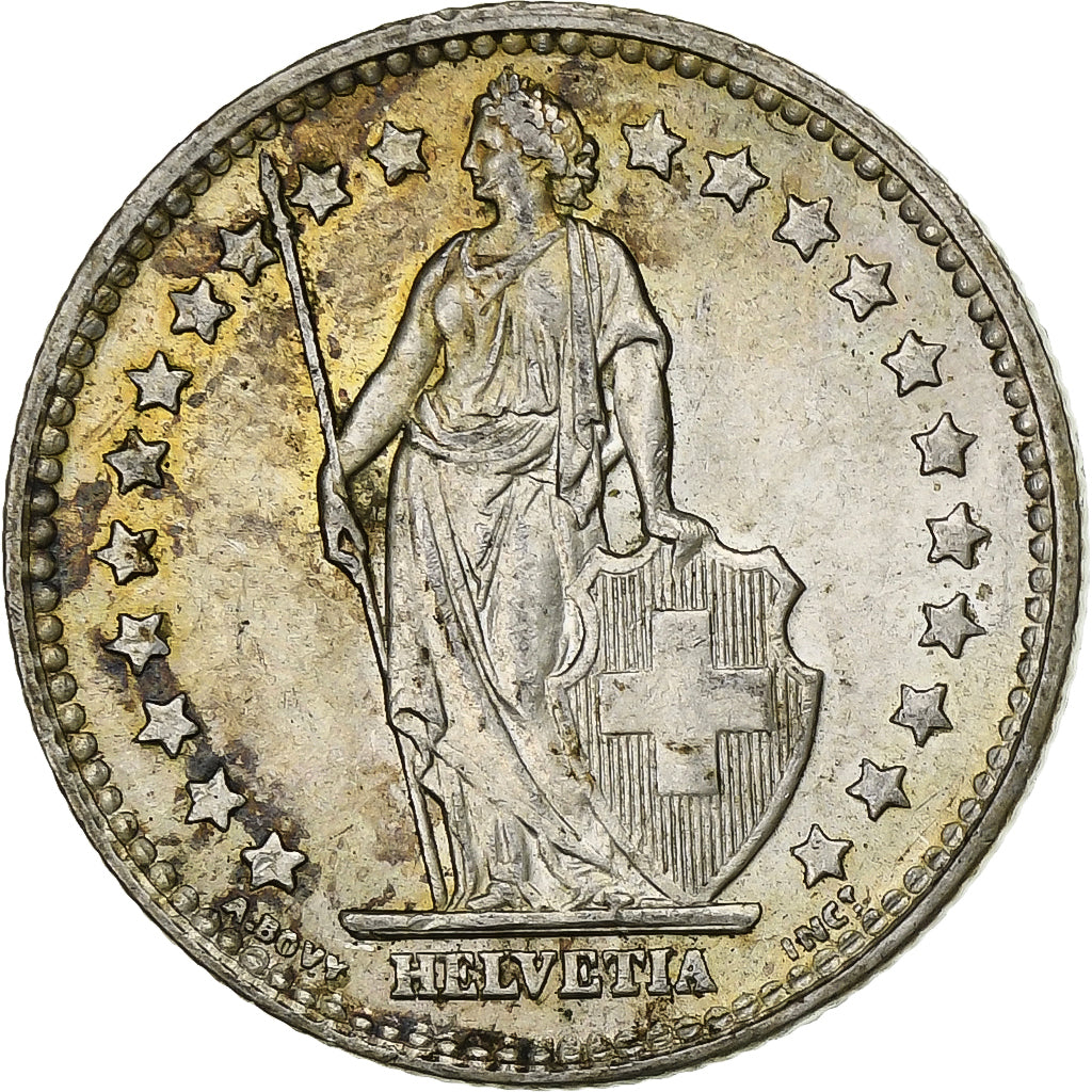 Suiza, Franc, 1960, Bern, Plata, MBC+, KM:24