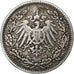 GERMANY - EMPIRE, 1/2 Mark, 1905, Muldenhütten, Silber, S+, KM:17