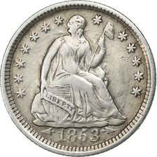United States, Half Dime, Seated Liberty, 1853, Philadelphia, Silver, VF(30-35)