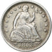 United States, Half Dime, Seated Liberty, 1853, Philadelphia, Silver, VF(30-35)