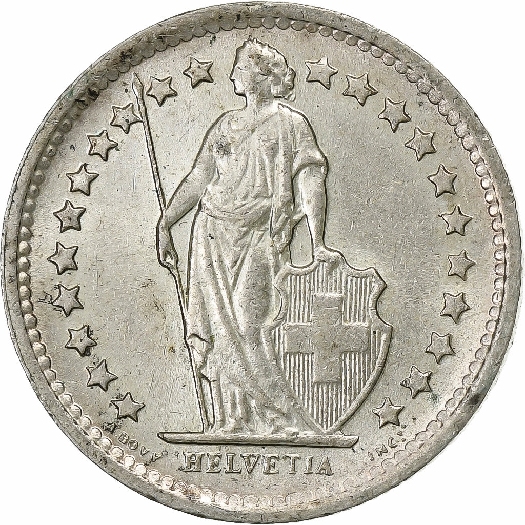 Svizzera, 1/2 Franc, 1966, Bern, Argento, SPL, KM:23