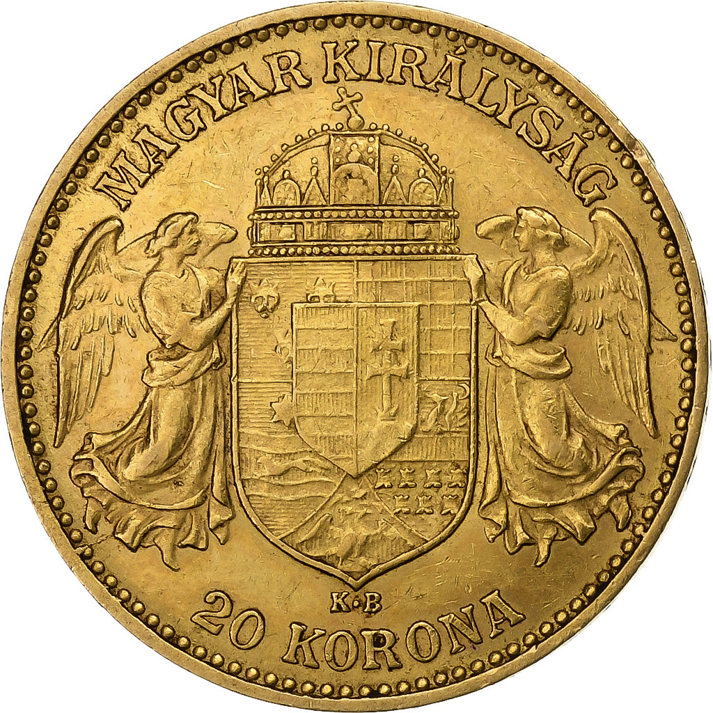 Hungary, Franz Joseph I, 20 Korona, 1902, Kormoczbanya, Gold, AU(50-53), KM:486