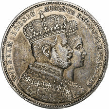 German States, PRUSSIA, Wilhelm I, Thaler, 1861, Berlin, Silver, EF(40-45)