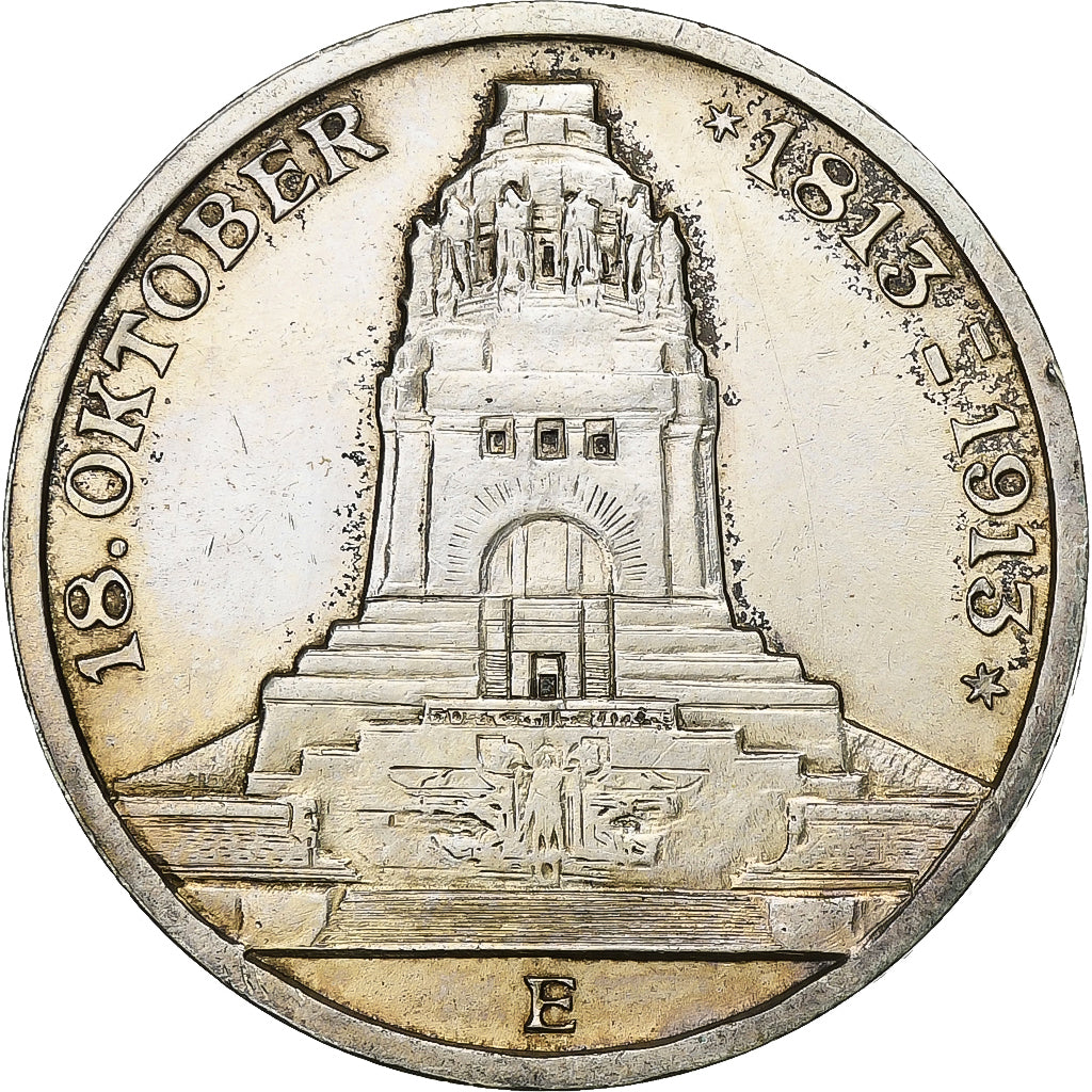 German States, SAXONY-ALBERTINE, Friedrich August III, 3 Mark, 1913
