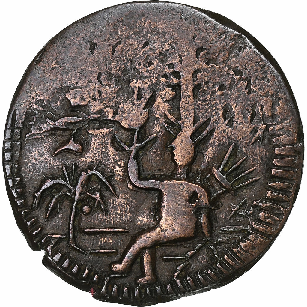 Colombia, 1/2 Réal, 1812, Cartagena, Copper, VF(20-25), KM:D2