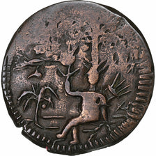 Colombia, 1/2 Réal, 1812, Cartagena, Copper, VF(20-25), KM:D2