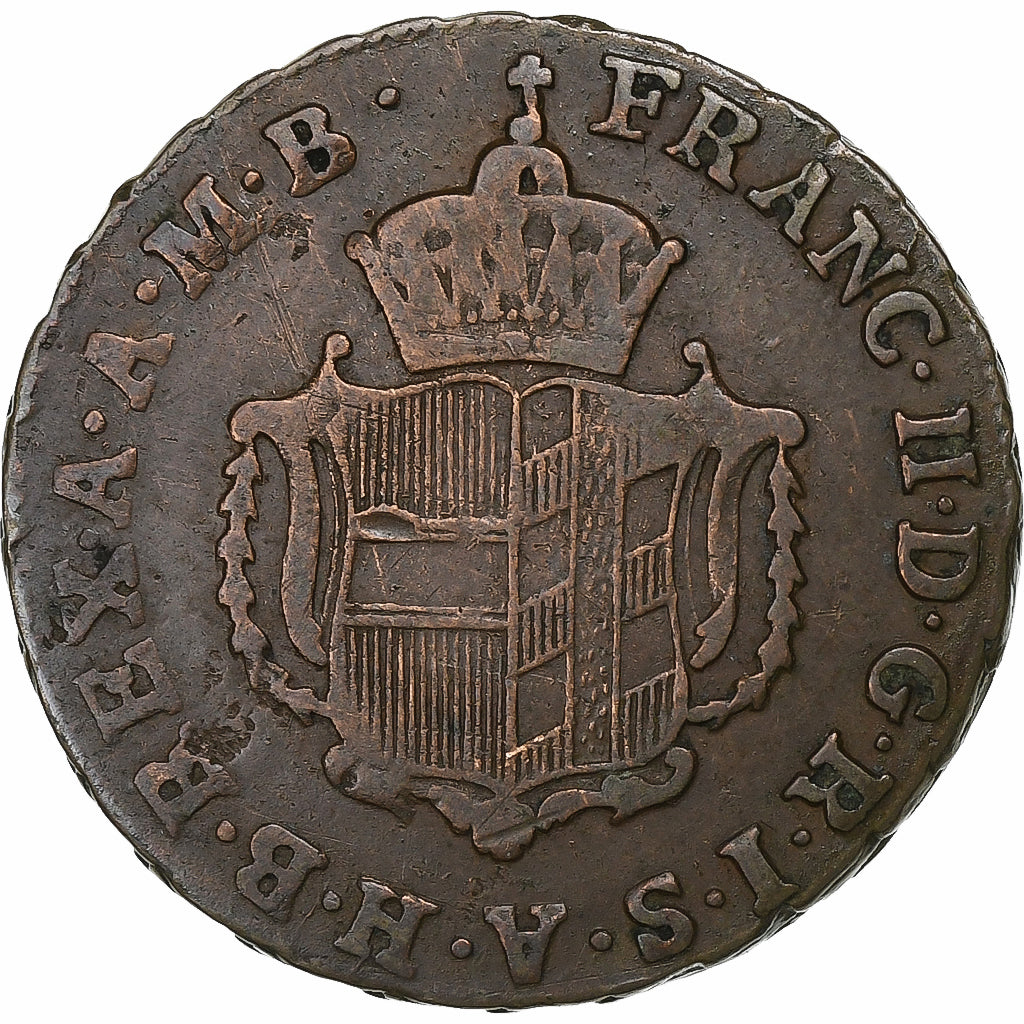 German States, FURTHER AUSTRIA, Franz II, 1/2 Kreutzer, 1803, Copper, VF(30-35)