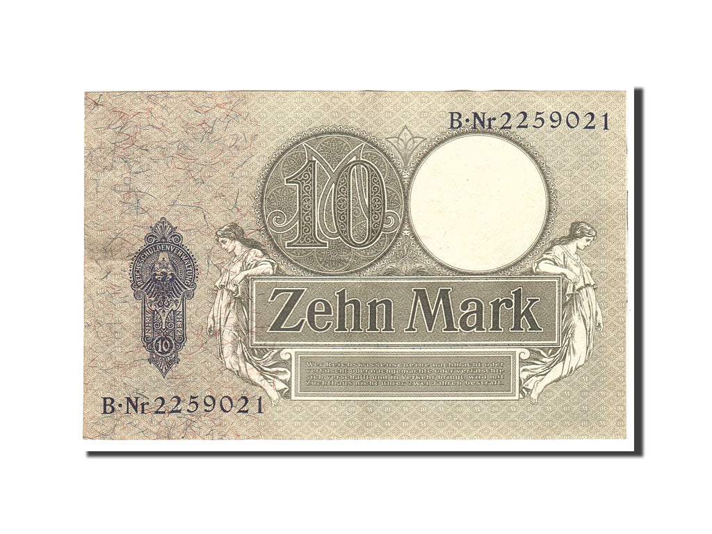 Banknote, Germany, 10 Mark, 1906, 1906-10-06, KM:9b, AU(50-53)