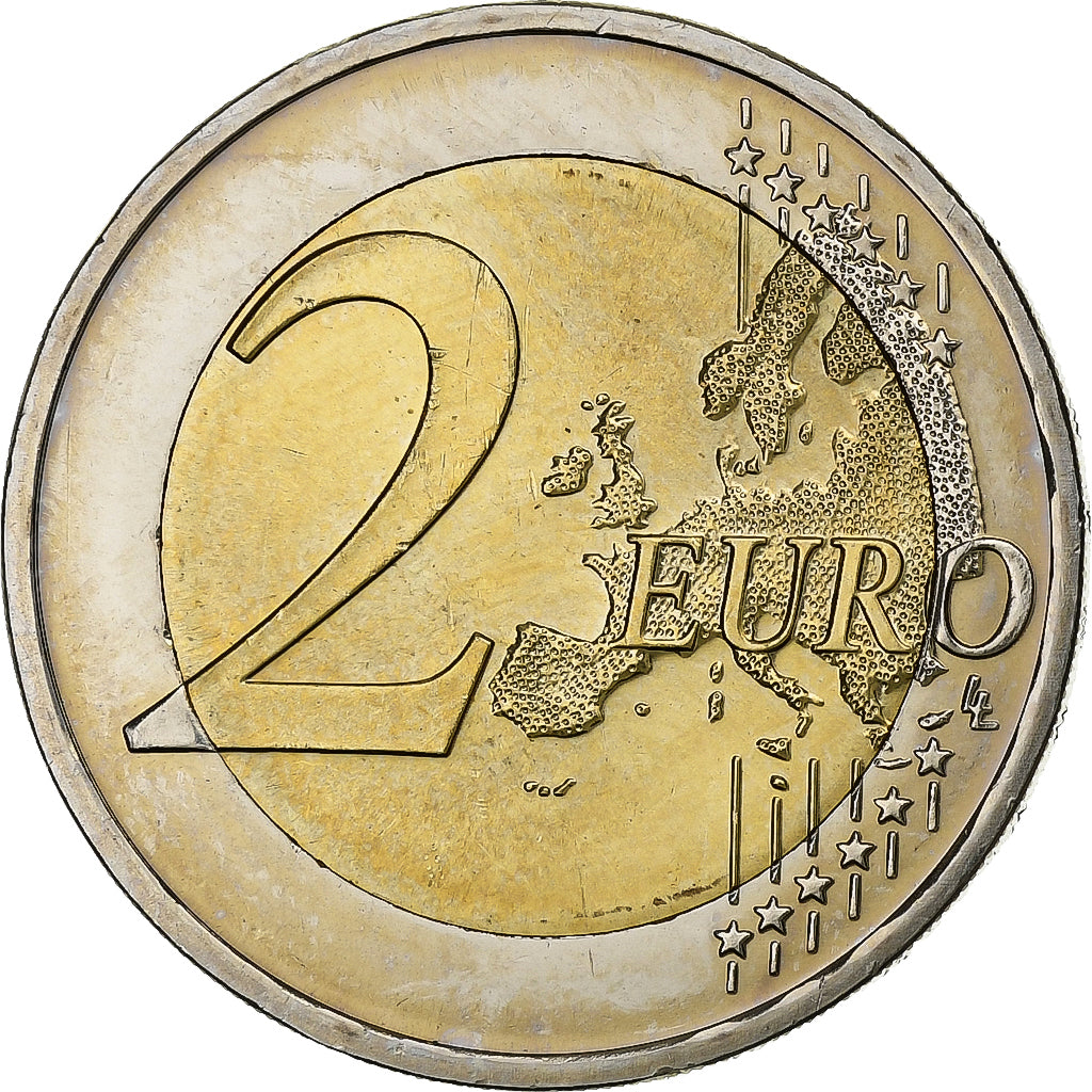 Duitsland, 2 Euro, Colourized, 2015, Stuttgart, Bi-Metallic, PR+, KM:New