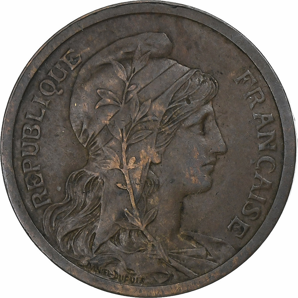 France, 2 Centimes, Dupuis, 1899, Paris, Bronze, VF(30-35), Gadoury:107, KM:841