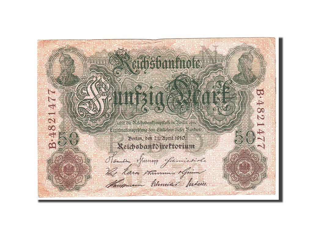 Banknote, Germany, 50 Mark, 1910, 1910-04-21, KM:41, EF(40-45)