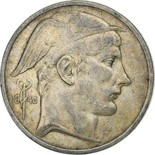 Belgio, Régence Prince Charles, 50 Francs, Mercure, 1948, Brussels, Argento