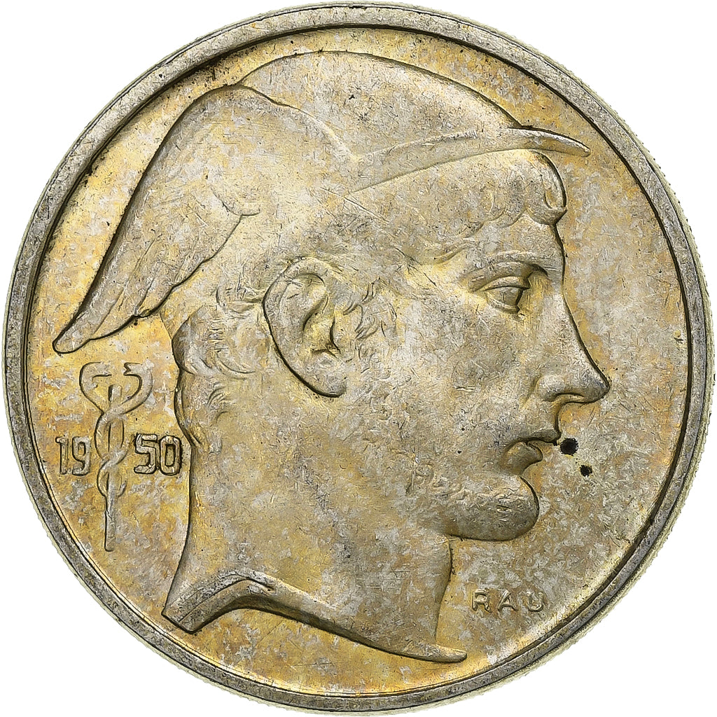 Belgien, Régence Prince Charles, 50 Francs, 50 Frank, 1950, Silber, SS+, KM:137