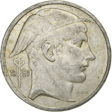 Belgique, 50 Francs, 50 Frank, 1951, Argent, TTB+, KM:136.1
