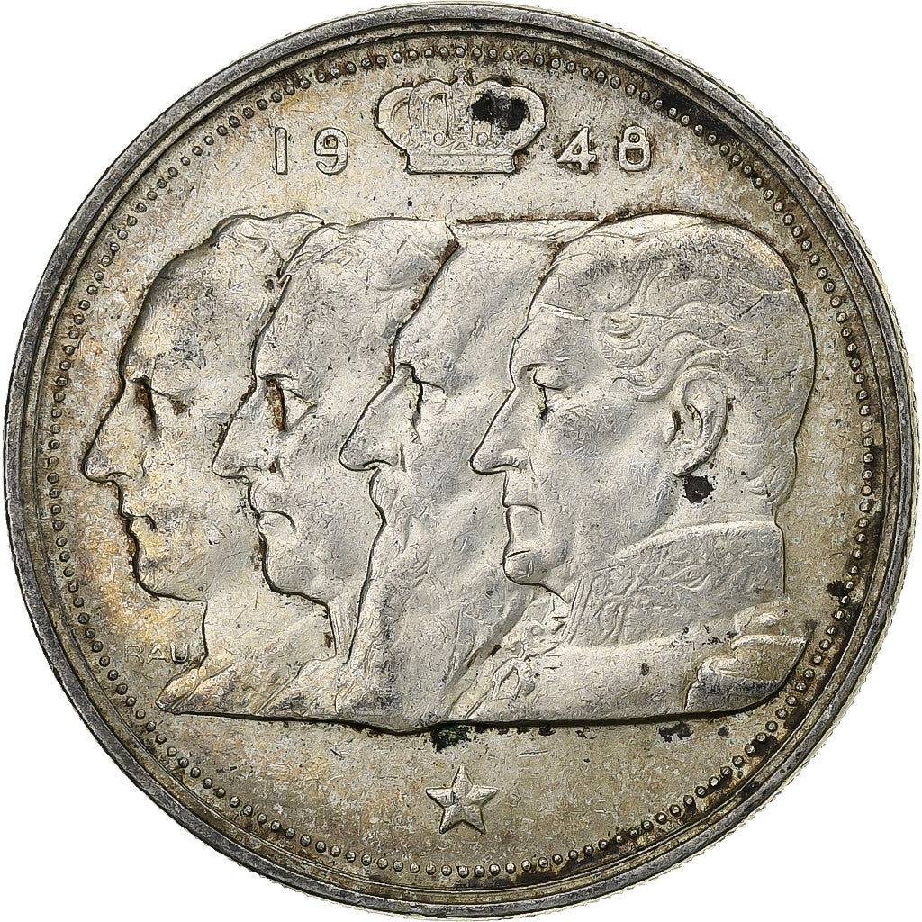 Belgium, Régence Prince Charles, 100 Frank, 1948, Brussels, Silver, AU(50-53)