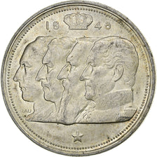 Belgien, Régence Prince Charles, 100 Frank, 1948, Brussels, Silber, VZ, KM:139