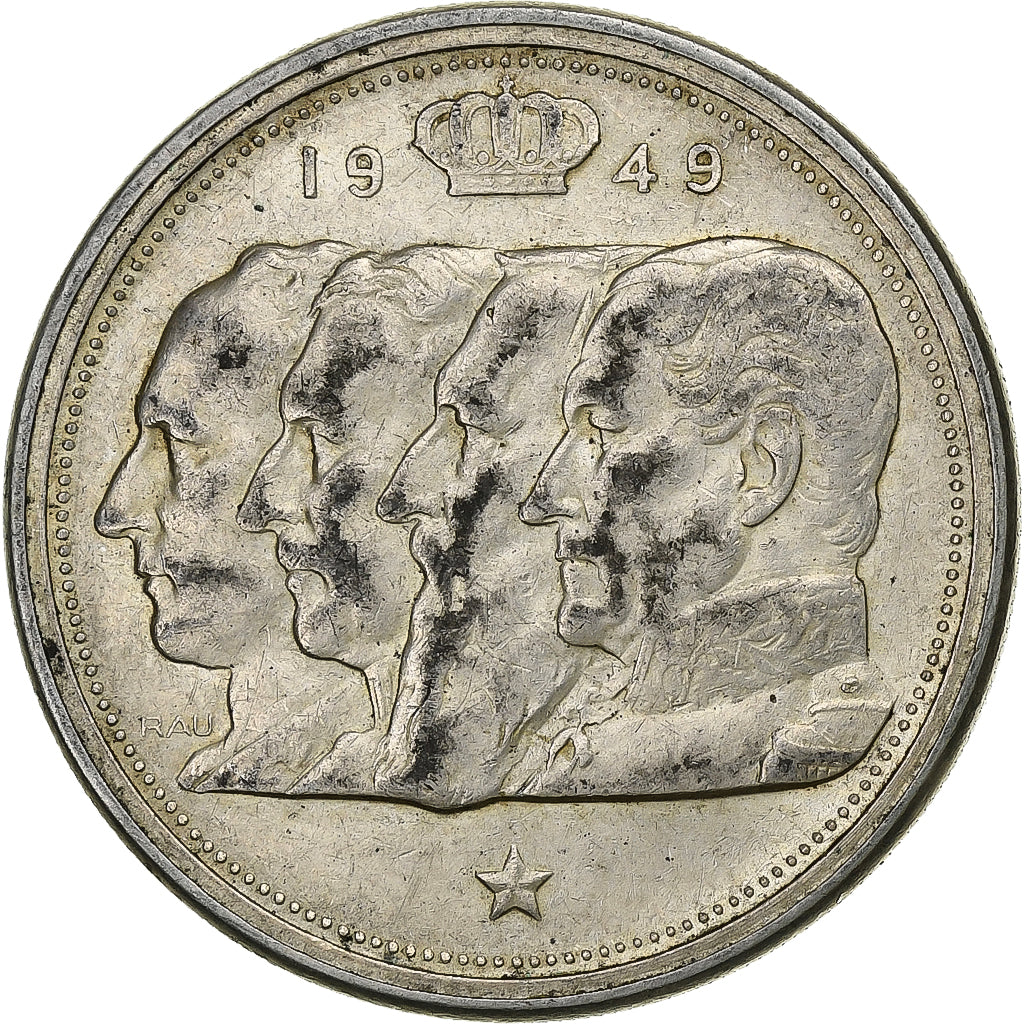 Belgio, 100 Francs, 100 Frank, 1949, Argento, BB, KM:139.1