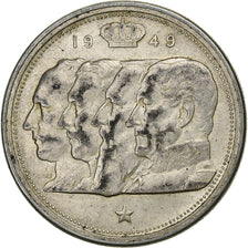 Belgio, 100 Francs, 100 Frank, 1949, Argento, BB, KM:139.1