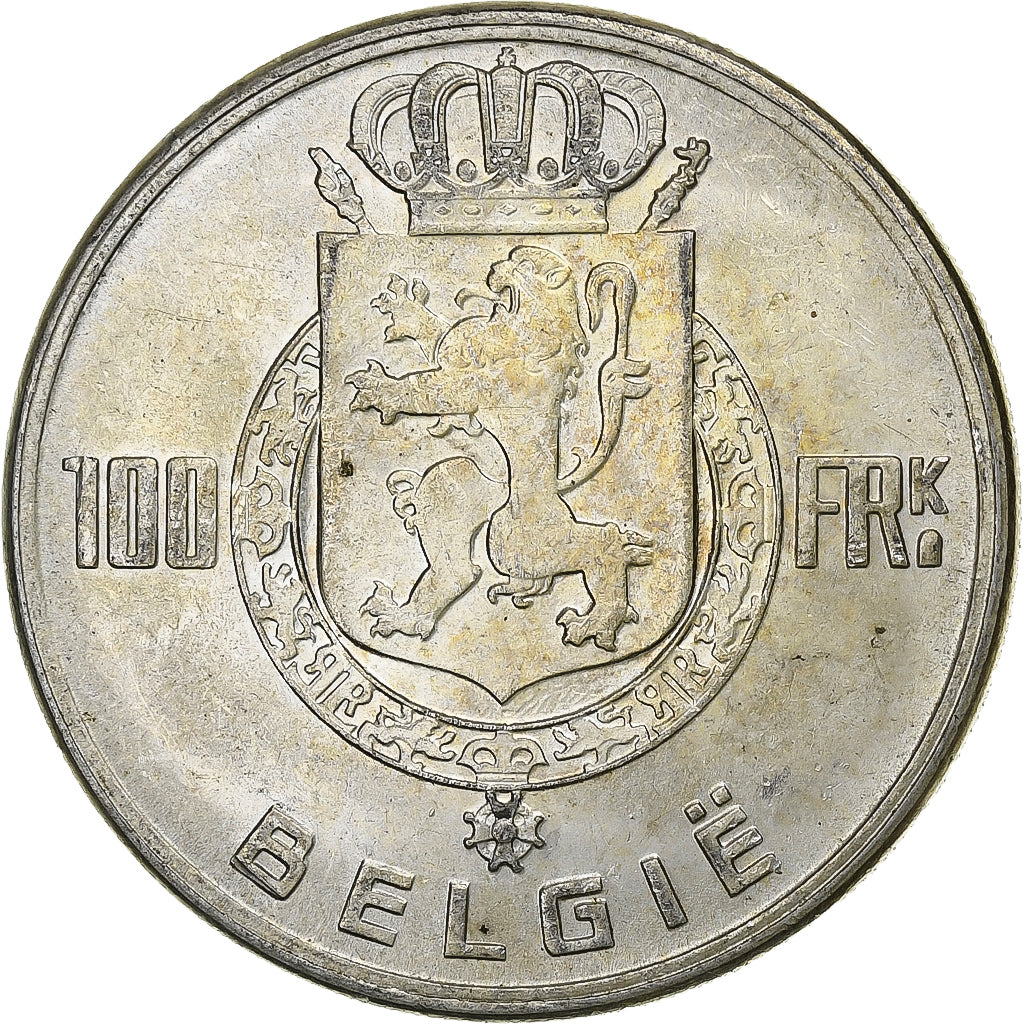 Belgien, 100 Francs, 100 Frank, 1949, Silber, SS+, KM:139.1