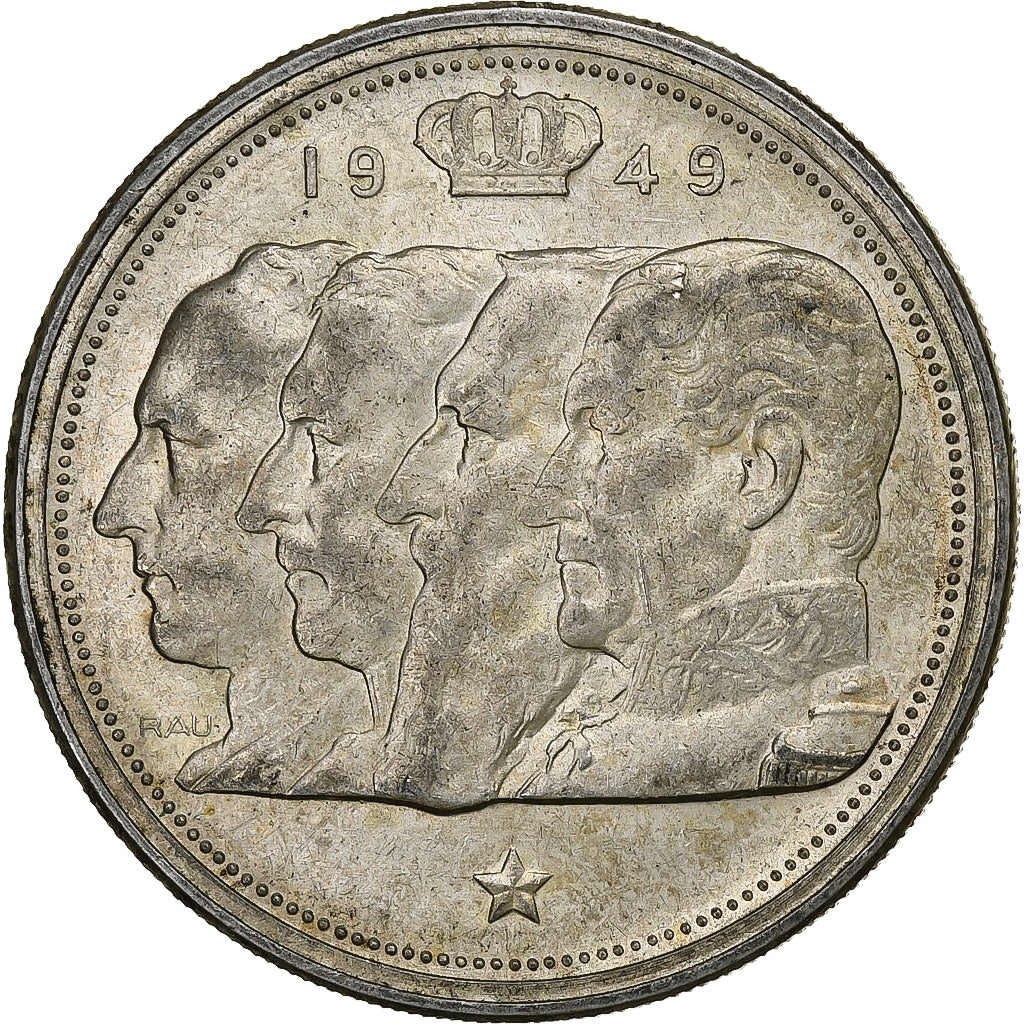 Belgium, 100 Francs, 100 Frank, 1949, Silver, AU(50-53), KM:139.1