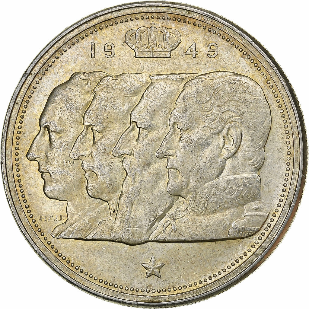 Belgio, 100 Francs, 100 Frank, 1949, Argento, BB+, KM:139.1