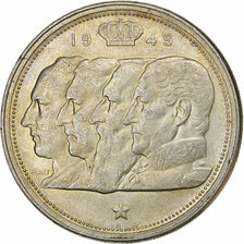 Belgio, 100 Francs, 100 Frank, 1949, Argento, BB+, KM:139.1