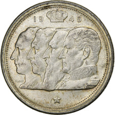 Belgio, 100 Francs, 100 Frank, 1949, Argento, BB+, KM:139.1