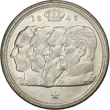 Belgio, 100 Francs, 100 Frank, 1949, Argento, SPL-, KM:139.1