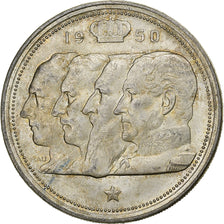 Belgium, Régence Prince Charles, 100 Francs, 100 Frank, 1950, Silver