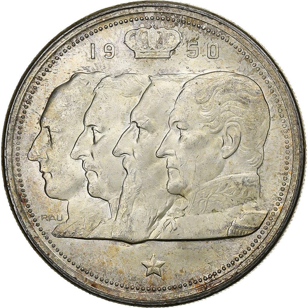 Belgium, Régence Prince Charles, 100 Francs, 100 Frank, 1950, Silver