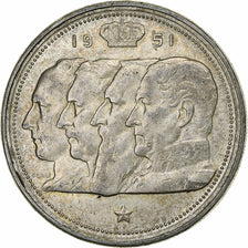 Belgium, Régence Prince Charles, 100 Francs, 100 Frank, 1951, Silver