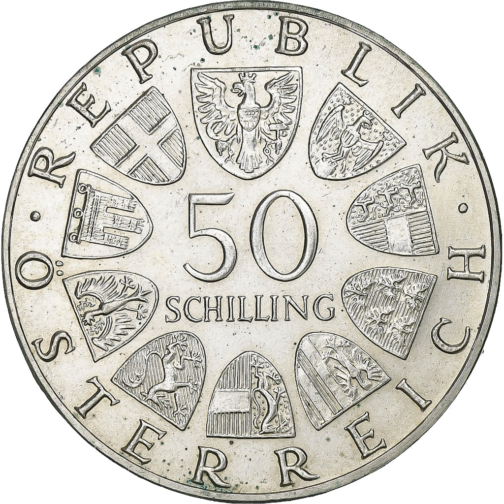 Austria, 50 Schilling, 1978, Plata, MBC+, KM:138.1
