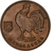 Madagascar, Franc, 1943, Pretoria, Bronze, SS+, KM:2