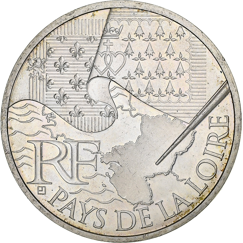 Francia, 10 Euro, 2010, Paris, Plata, MBC+, KM:1665