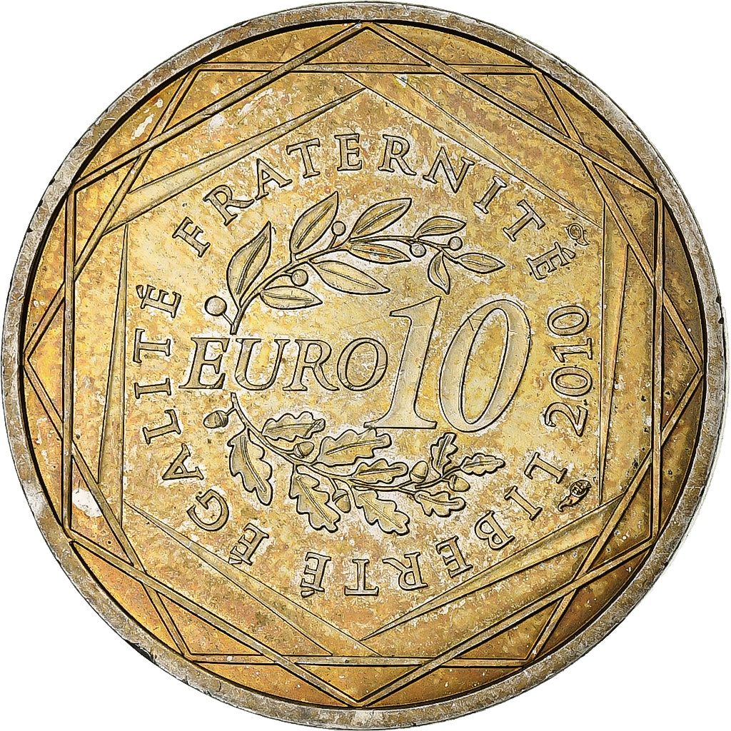 Francia, 10 Euro, 2010, Paris, Plata, EBC, KM:1665