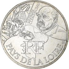 Francia, 10 Euro, Pays de la Loire, 2012, Monnaie de Paris, Plata, EBC, KM:1746
