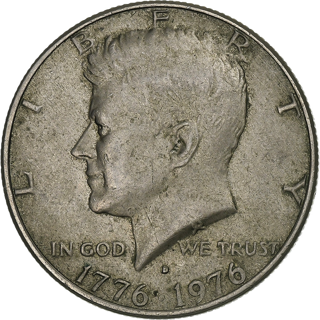 Stati Uniti, Half Dollar, Kennedy Half Dollar, 1976, U.S. Mint, Rame-nichel, BB