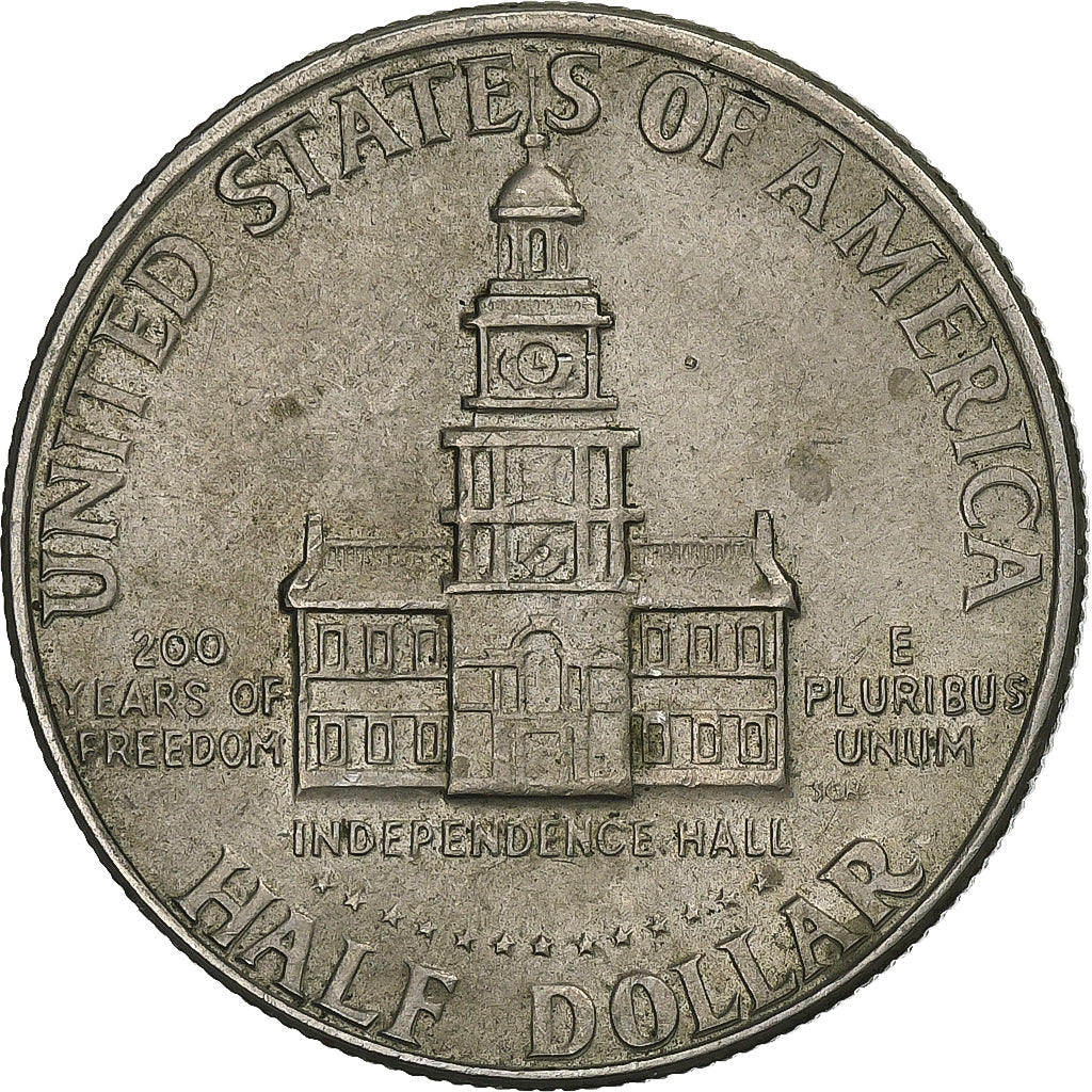Stati Uniti, Half Dollar, Kennedy Half Dollar, 1976, U.S. Mint, Rame-nichel, BB
